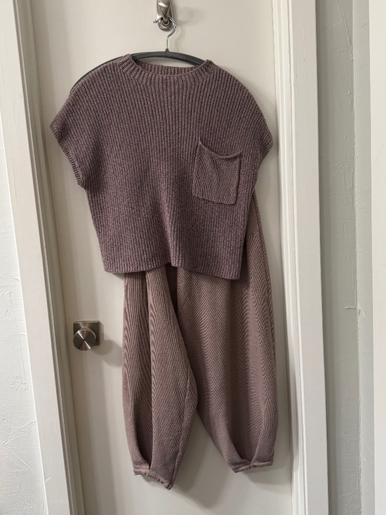 Free People Pants - Free People Freya Sweater Set - Taupe- Size Small